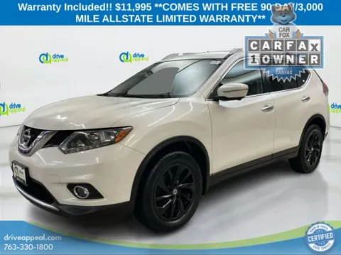 White 2015 Nissan Rogue SL for sale in Eden Prairie, MN