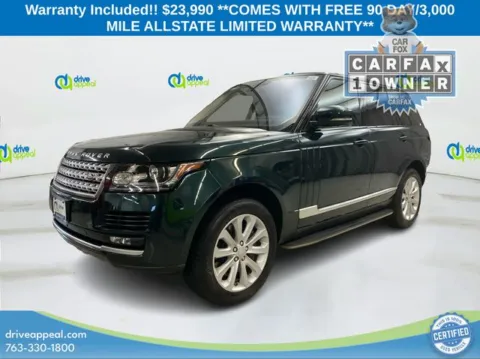 Green 2016 Land Rover Range Rover 3.0L V6 Supercharged HSE for sale in Eden Prairie, MN