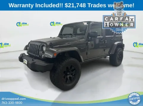 Gray 2014 Jeep Wrangler Unlimited Rubicon for sale in Anoka, MN