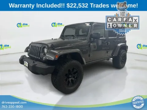 Gray 2014 Jeep Wrangler Unlimited Rubicon for sale in Anoka, MN