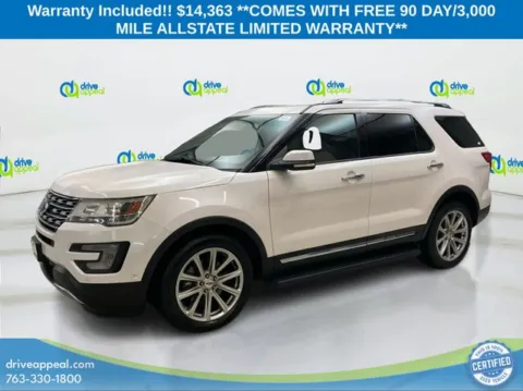 White 2017 Ford Explorer Limited for sale in Anoka, MN