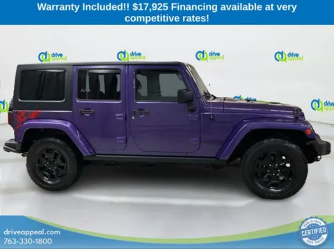 More photos of 2016 Jeep Wrangler Unlimited Sahara at Drive Appeal Anoka, MN