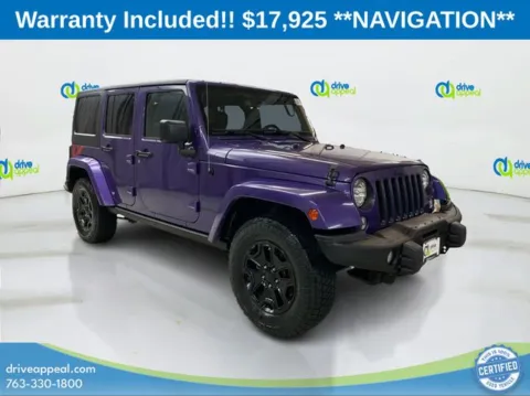 Another view of 2016 Jeep Wrangler Unlimited Sahara for sale in Anoka, MN at Drive Appeal Anoka