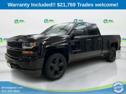 Black 2018 Chevrolet Silverado 1500 Custom for sale in Anoka, MN