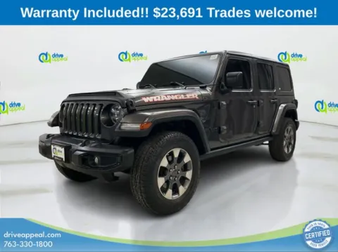 Gray 2020 Jeep Wrangler Unlimited Sahara for sale in Anoka, MN