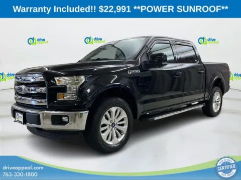 Black 2015 Ford F-150 Lariat for sale in Anoka, MN