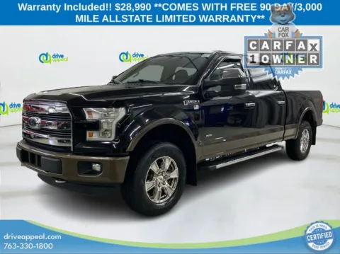 Black 2016 Ford F-150 Lariat for sale in Anoka, MN