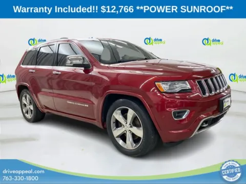 Red 2014 Jeep Grand Cherokee Overland for sale in Anoka, MN