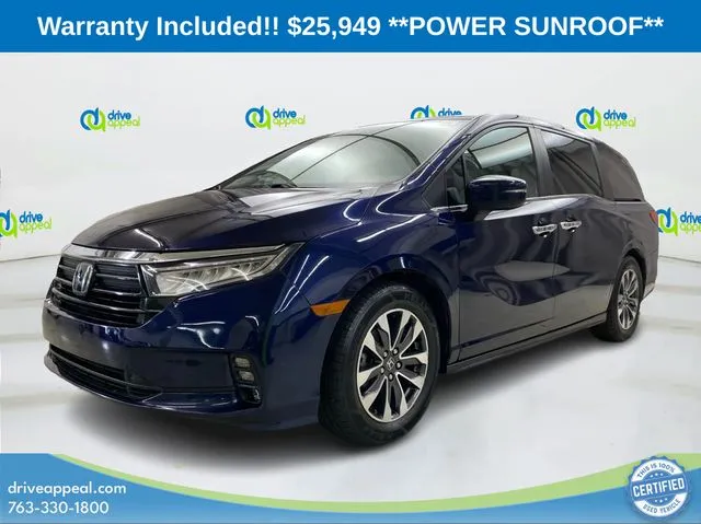 Black 2021 Honda Odyssey EX-L for sale in Anoka, MN