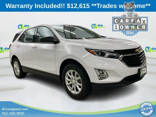 White 2018 Chevrolet Equinox LS for sale in Anoka, MN