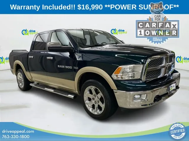 Green 2011 Ram 1500 Laramie for sale in Anoka, MN