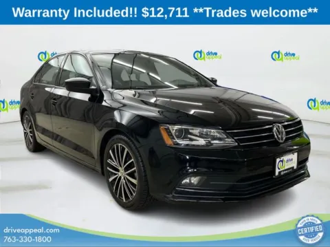 Black 2016 Volkswagen Jetta 1.8T Sport for sale in Anoka, MN