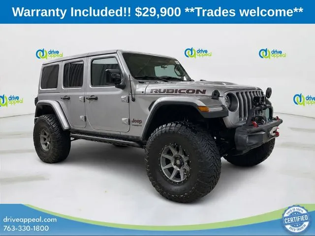 Silver 2018 Jeep Wrangler Unlimited Rubicon for sale in Anoka, MN