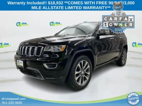 Photos of 2018 Jeep Grand Cherokee Limited for sale in Anoka, MN at Drive Appeal Anoka