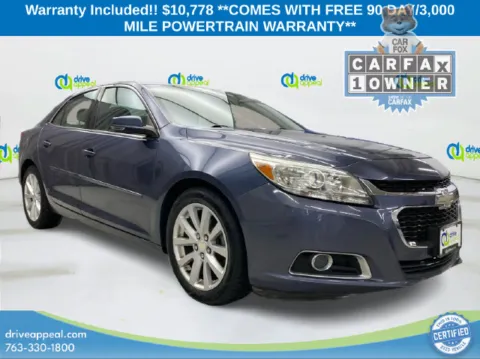 Blue 2015 Chevrolet Malibu LT for sale in Anoka, MN