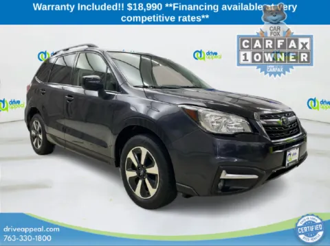 Gray 2017 Subaru Forester 2.5i Premium for sale in Anoka, MN