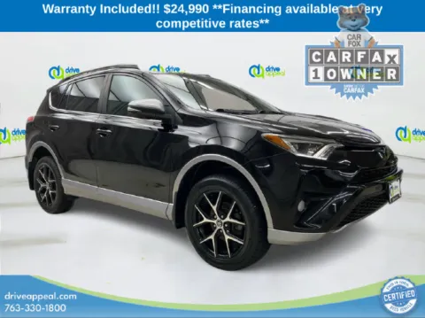 Black 2017 Toyota RAV4 SE for sale in Anoka, MN