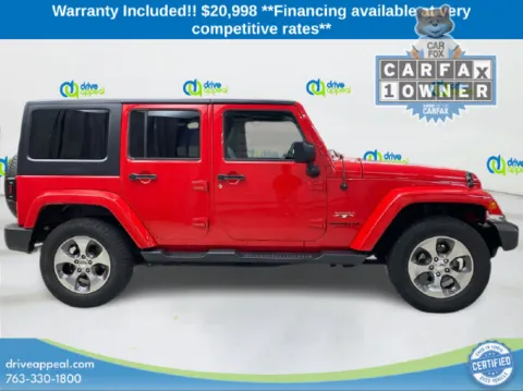 More photos of 2017 Jeep Wrangler Unlimited Sahara at Drive Appeal Anoka, MN