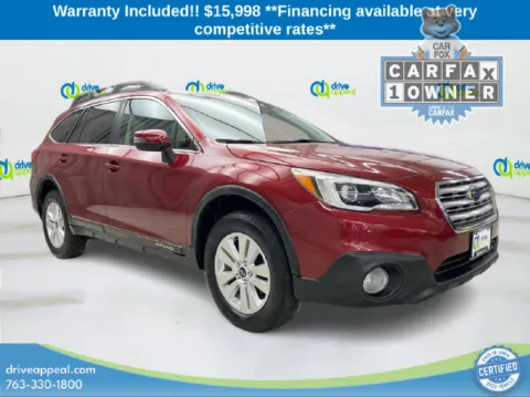 Red 2017 Subaru Outback 2.5i Premium for sale in Anoka, MN