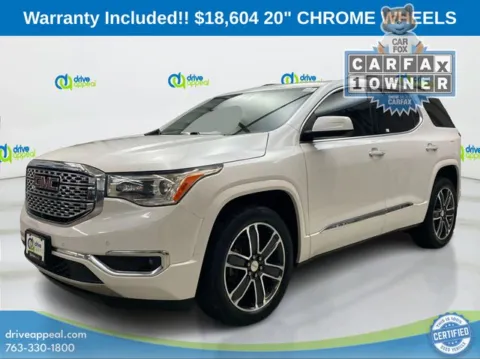 White 2018 GMC Acadia Denali for sale in Anoka, MN