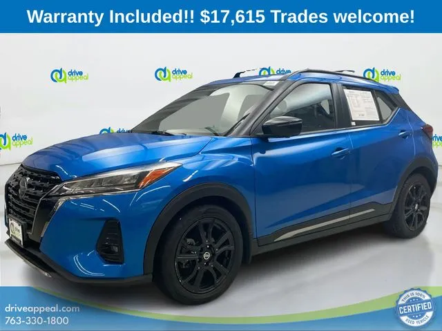 Blue 2021 Nissan Kicks SR for sale in Anoka, MN