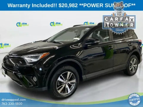 Black 2017 Toyota RAV4 XLE for sale in Anoka, MN