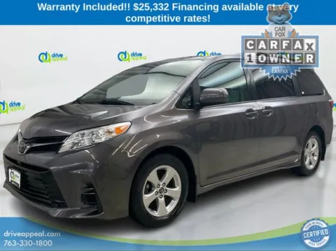 Gray 2019 Toyota Sienna LE for sale in Anoka, MN