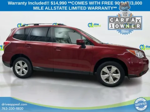 More photos of 2016 Subaru Forester 2.5i Limited at Drive Appeal Anoka, MN