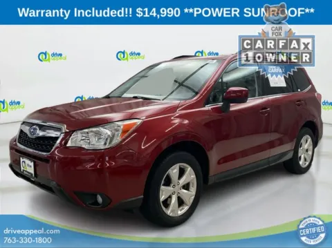 Red 2016 Subaru Forester 2.5i Limited for sale in Anoka, MN