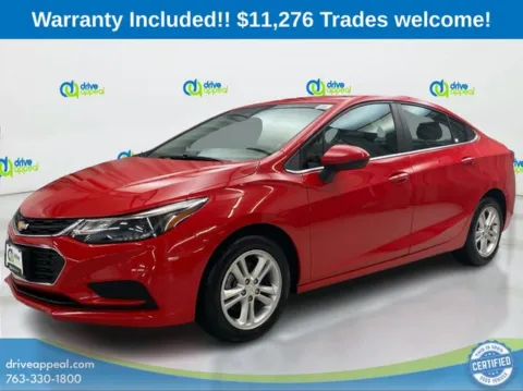 Red 2017 Chevrolet Cruze LT for sale in Anoka, MN