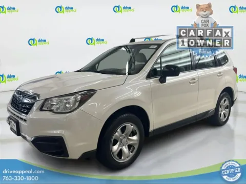 White 2018 Subaru Forester 2.5i for sale in Anoka, MN