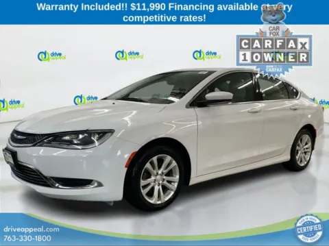 White 2015 Chrysler 200 Limited for sale in Anoka, MN