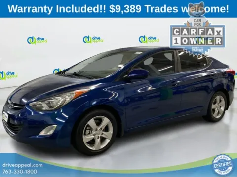 Blue 2013 Hyundai Elantra GLS for sale in Anoka, MN
