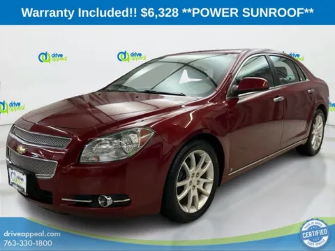 Red 2009 Chevrolet Malibu LTZ for sale in Anoka, MN