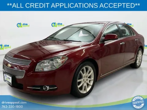 Red 2009 Chevrolet Malibu LTZ for sale in Anoka, MN
