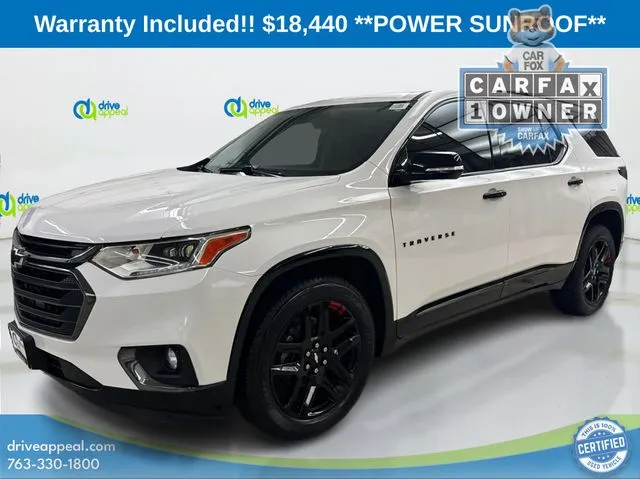 White 2019 Chevrolet Traverse Premier for sale in Anoka, MN