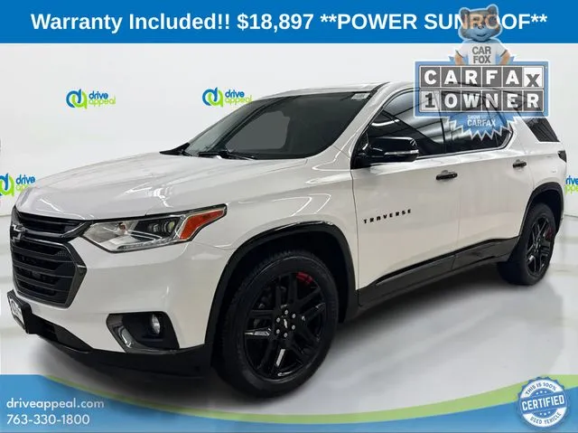 White 2019 Chevrolet Traverse Premier for sale in Anoka, MN