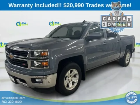 Gray 2015 Chevrolet Silverado 1500 LT for sale in Anoka, MN