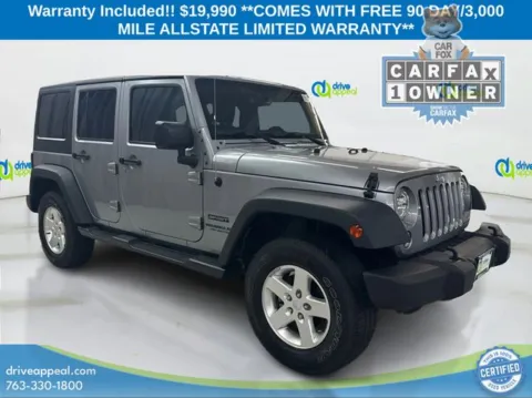 Another view of 2015 Jeep Wrangler Unlimited Sport for sale in Anoka, MN at Drive Appeal Anoka