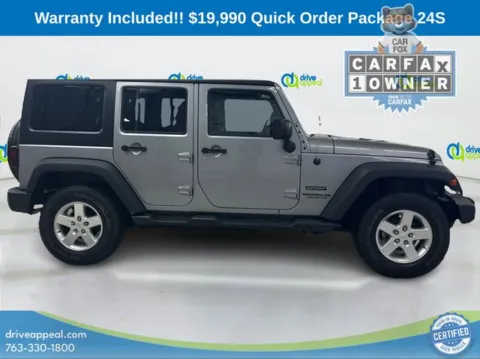More photos of 2015 Jeep Wrangler Unlimited Sport at Drive Appeal Anoka, MN