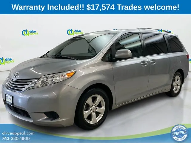 Silver 2017 Toyota Sienna LE for sale in Anoka, MN