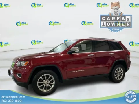 Red 2015 Jeep Grand Cherokee Limited for sale in Anoka, MN