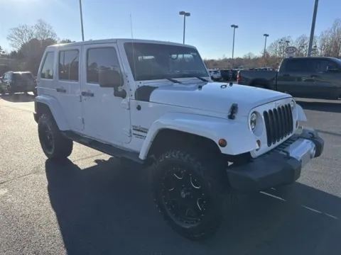 White 2010 Jeep Wrangler Unlimited Sahara for sale in Danville, VA