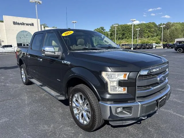 Black 2015 Ford F-150 Lariat for sale in Danville, VA