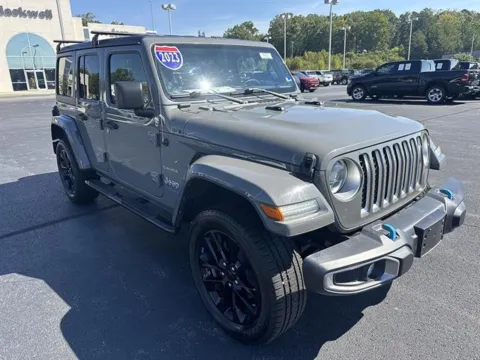 Gray 2023 Jeep Wrangler 4xe Sahara 4xe for sale in Danville, VA