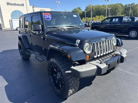 Black 2016 Jeep Wrangler Unlimited Sahara for sale in Danville, VA