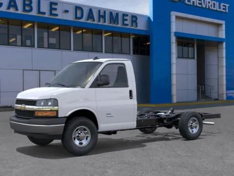 Photos of 2025 Chevrolet Express Cutaway 3500 1WT for sale in Kansas City, MO at Cable Dahmer Chevrolet of Kansas City