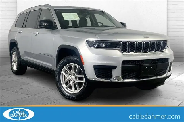 Silver 2023 Jeep Grand Cherokee L Laredo for sale in Kansas City, MO