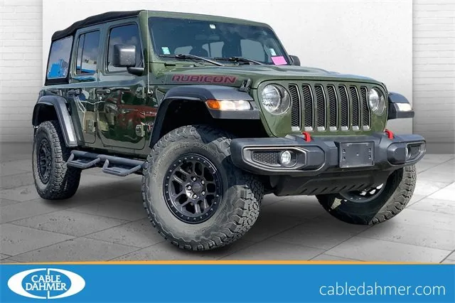 Green 2021 Jeep Wrangler Unlimited Rubicon for sale in Kansas City, MO