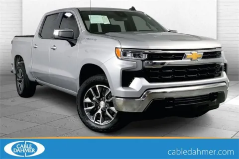 Silver 2022 Chevrolet Silverado 1500 LT (2FL) for sale in Kansas City, MO